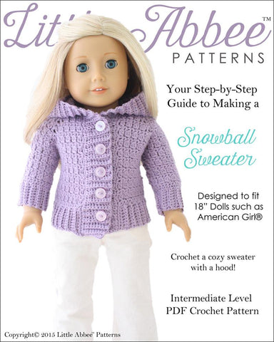 Little Abbee Crochet Snowball Sweater Crochet Pattern larougetdelisle