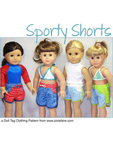 Doll Tag Clothing 18 Inch Modern Sporty Shorts 18" Doll Clothes larougetdelisle