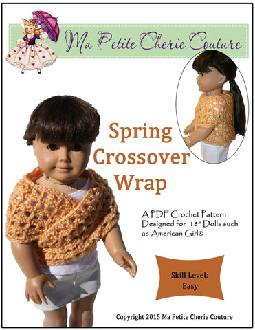 Mon Petite Cherie Couture Crochet Spring Crossover Wrap Crochet Pattern larougetdelisle