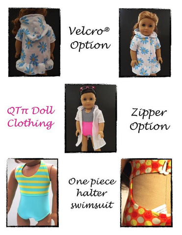 QTπ Doll Clothing 18 Inch Modern Summer Fun Bundle 18" Doll Clothes Pattern larougetdelisle