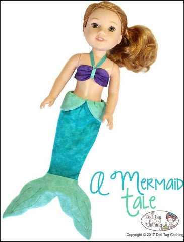 Doll Tag Clothing WellieWishers A Mermaid Tale for 13-14.5" Dolls larougetdelisle