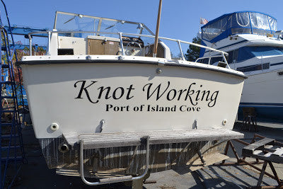 Knot at Work Boat Names - Knot Clothing