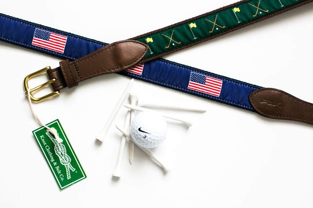 Preppy Golf Ribbon Belts for the Ryder Cup