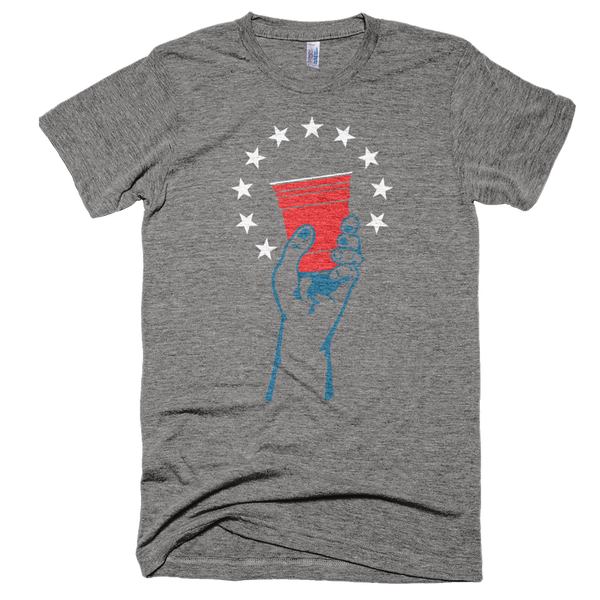 Raise your Glass to America 4th of July T-Shirt Made in America