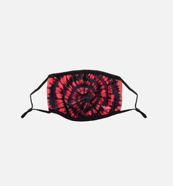 Tie Dye Face Mask - Black/Red