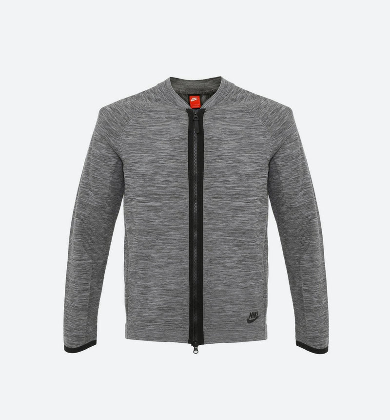 nike grey bomber jacket