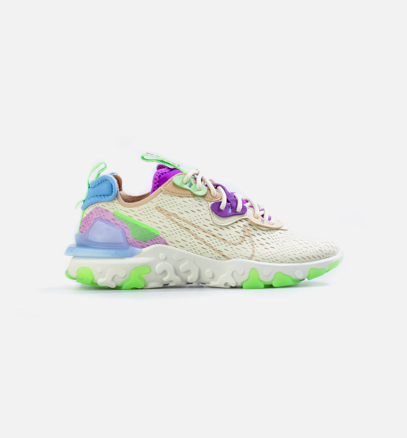 nike react purple and green