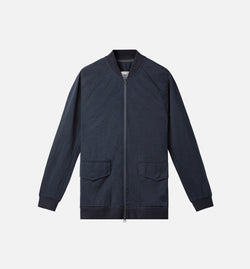 navy superstar jacket