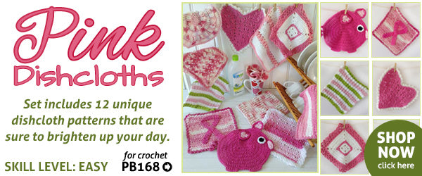 Pink Dishcloths crochet pattern 
