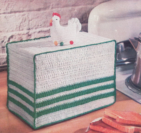 Rooster Toaster Cover Free Pattern – Maggie&#039;s Crochet