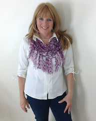 City Life Fringed Scarf Free Pattern Maggies Crochet