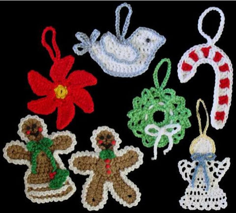 Picture of Christmas Ornaments Set 1 Crochet Pattern