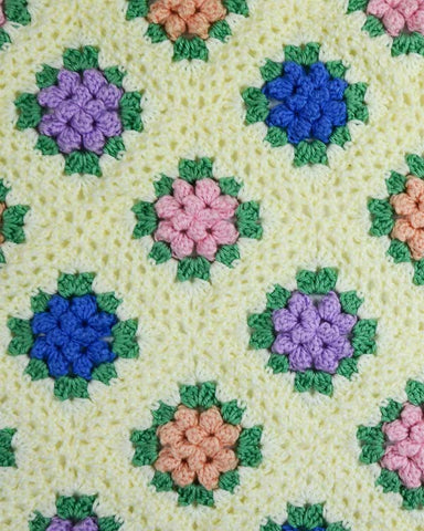 Picture of Vintage Granny Popcorn Afghan Crochet Pattern