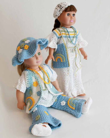 Picture of 18" Doll Hippy Wardrobe Crochet Pattern