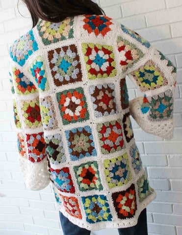 Picture of Granny Square Coat Crochet Pattern