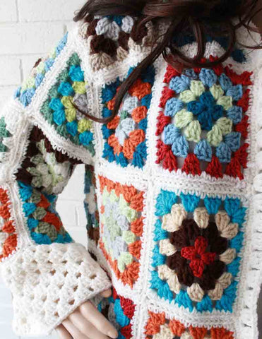 Picture of Granny Square Coat Crochet Pattern