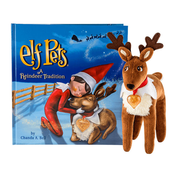 Elf On The Shelf Set Elf Pet Reindeer and Plushee Reindeer Clip On & Travel Bag 