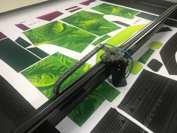 dewerstone leafy jungle life shorts laser pattern cutting