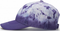 Hand Dipped Tie Dye Dad Hat Side