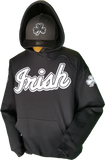 Irish Script Hoodie Black White