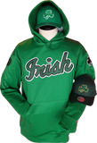 Irish Script Hoodie Green