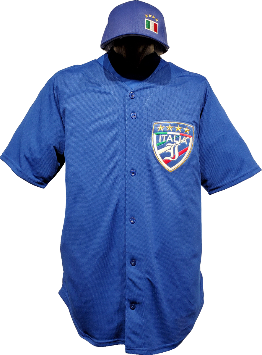 Italy Baseball Jersey Blue – More Than 