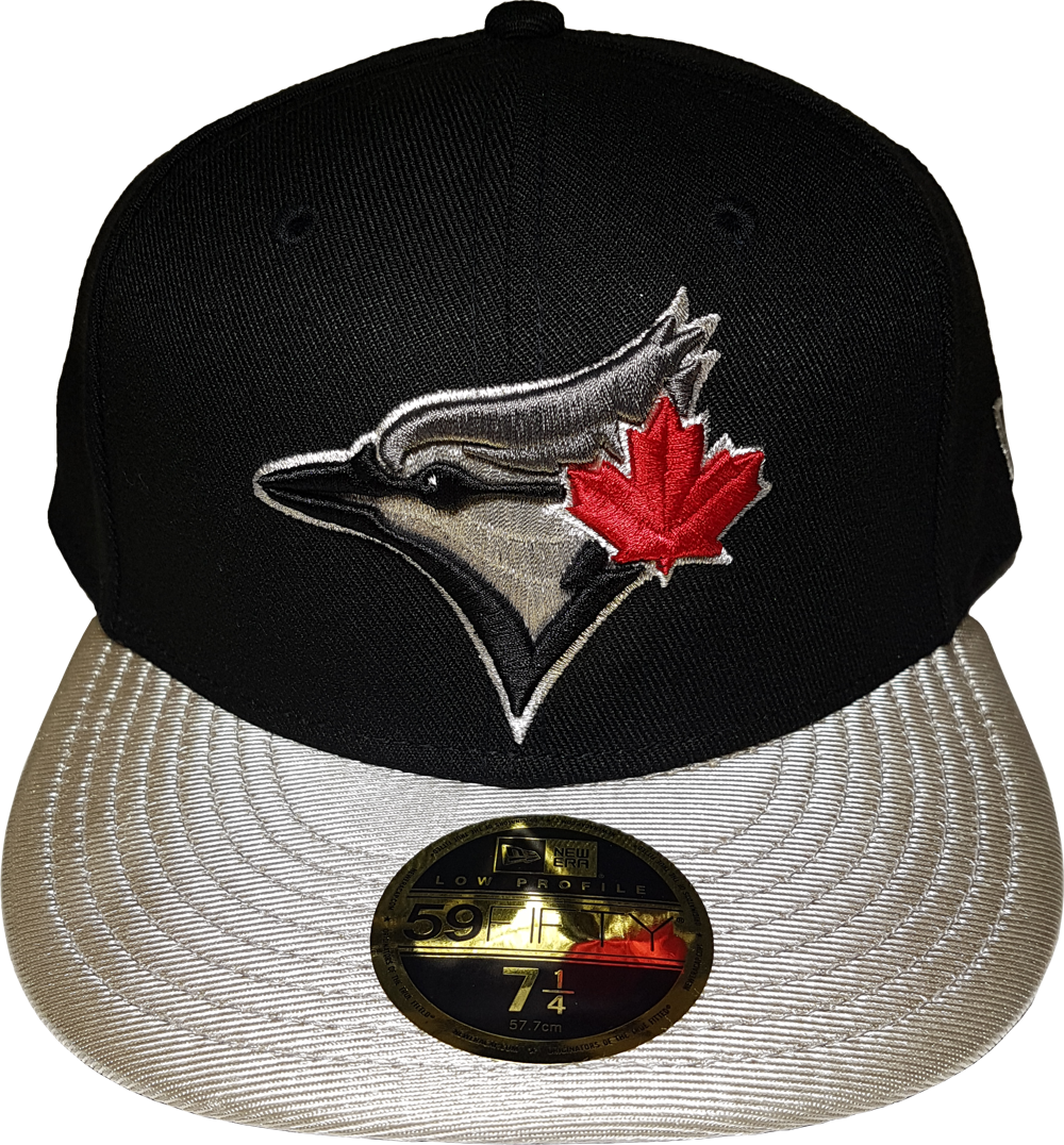 KTZ Toronto Blue Jays Mlb Black On Black Fashion 59fifty Cap for