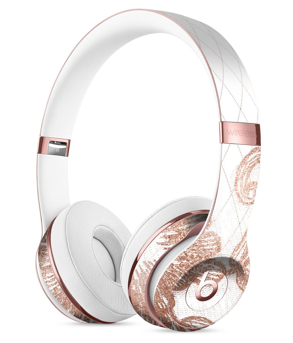 rose gold and white beats