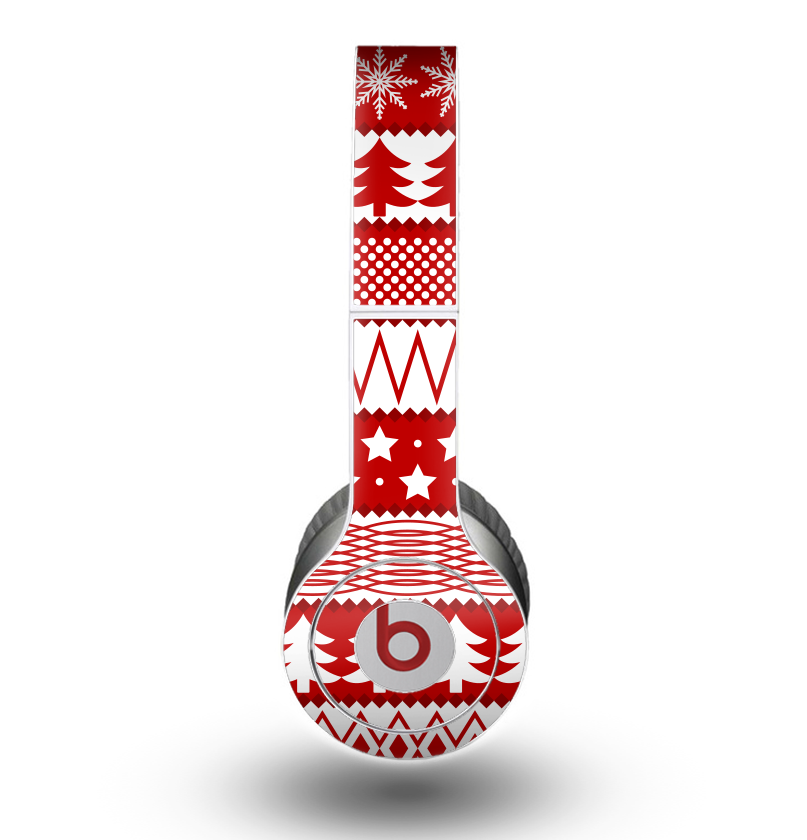 The Red and White Christmas Pattern Skin for the Beats by Original – DesignSkinz