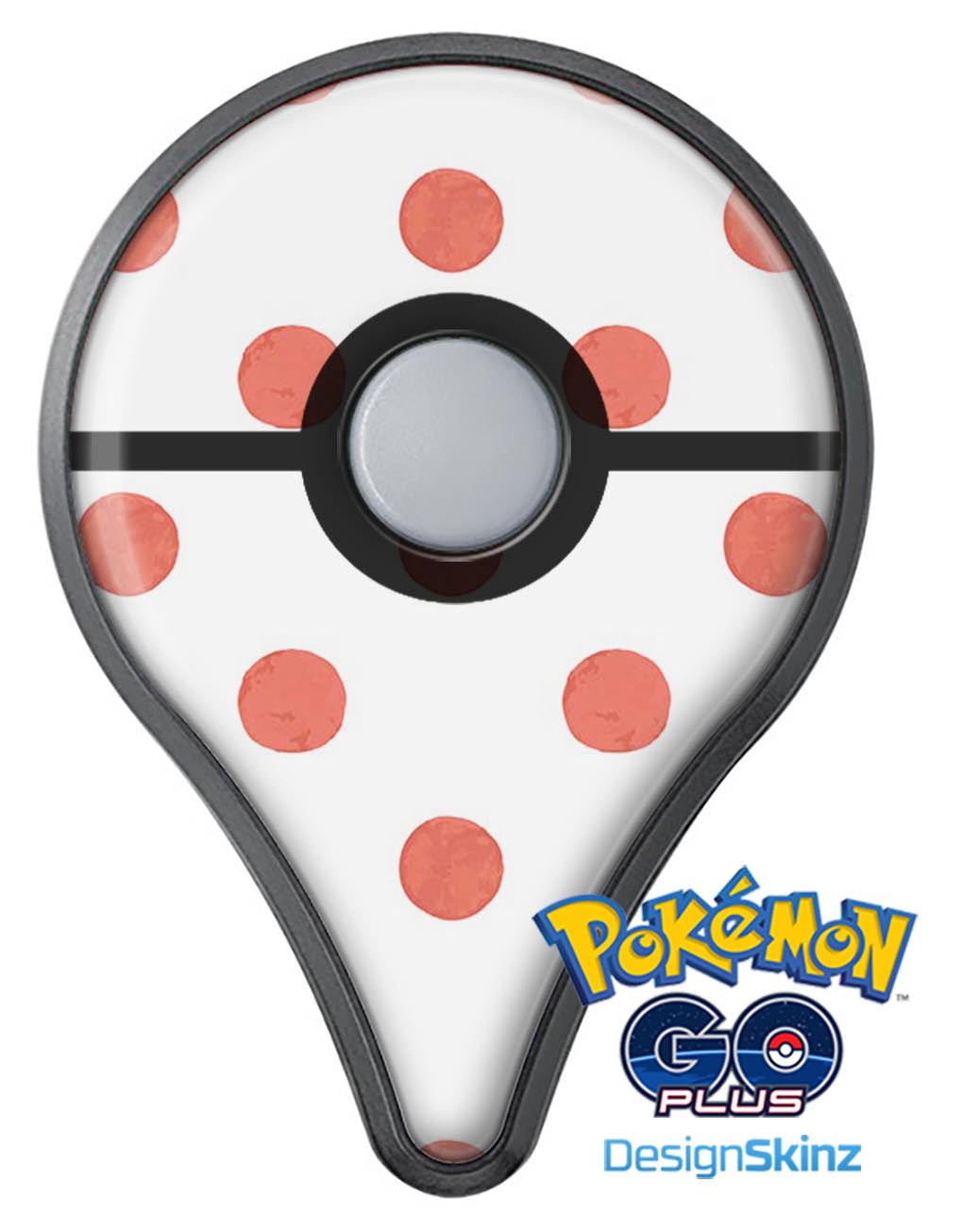 The Red White Polka Dot Pattern Pokémon GO Plus Vinyl Protective D – DesignSkinz