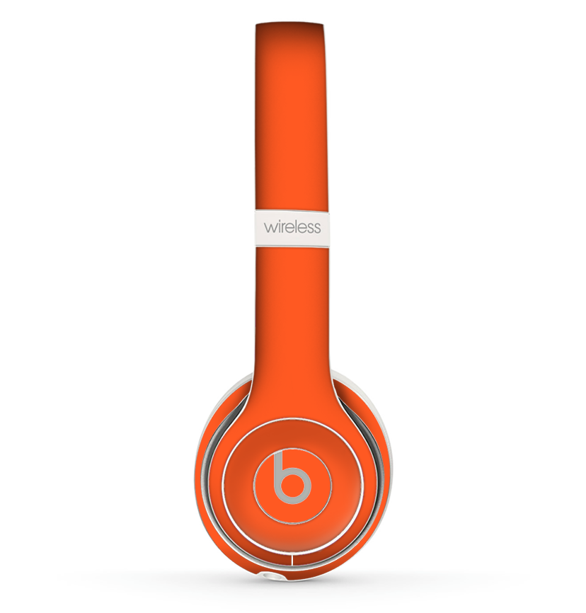 orange headphones beats