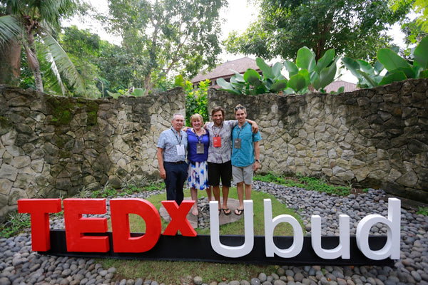 Kyle Parsons and family at TEDxUbud