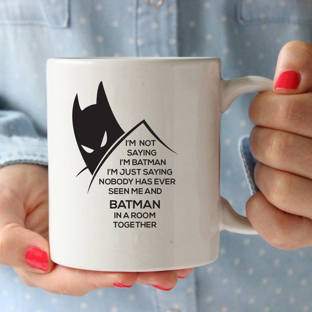 Im Batman Mug Kids Lovers Boyfriend Birthday Funny Cup New Present Gift 321 