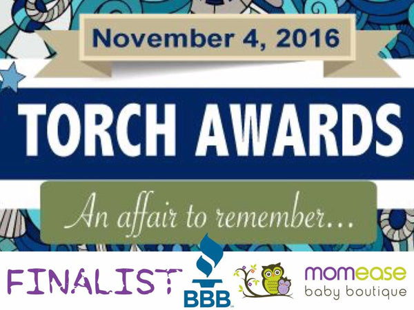Momease Baby Boutique is a FINALIST for Better Business Bureau Torch Award!