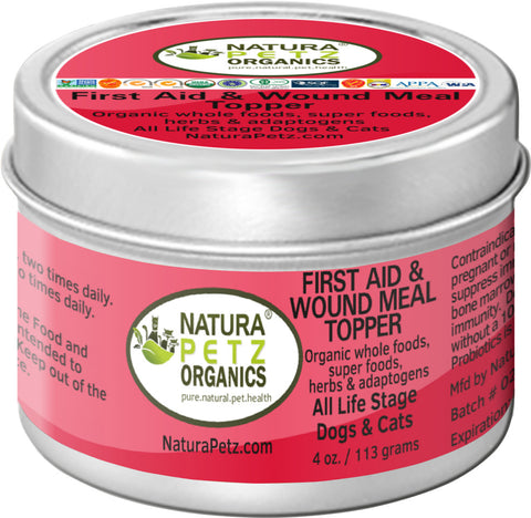 Natura Petz Organics First Aid and Wound Meal Topper for Dogs and Cats!
