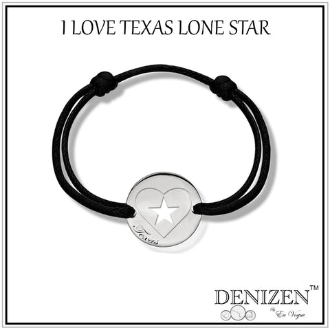 I Love Texas Lone Star Bracelet In-Production
