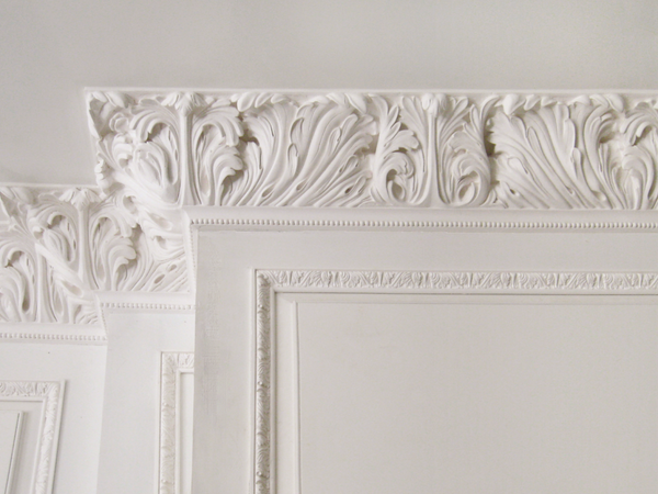 Ornamental antique/classical plaster wall and ceiling trims