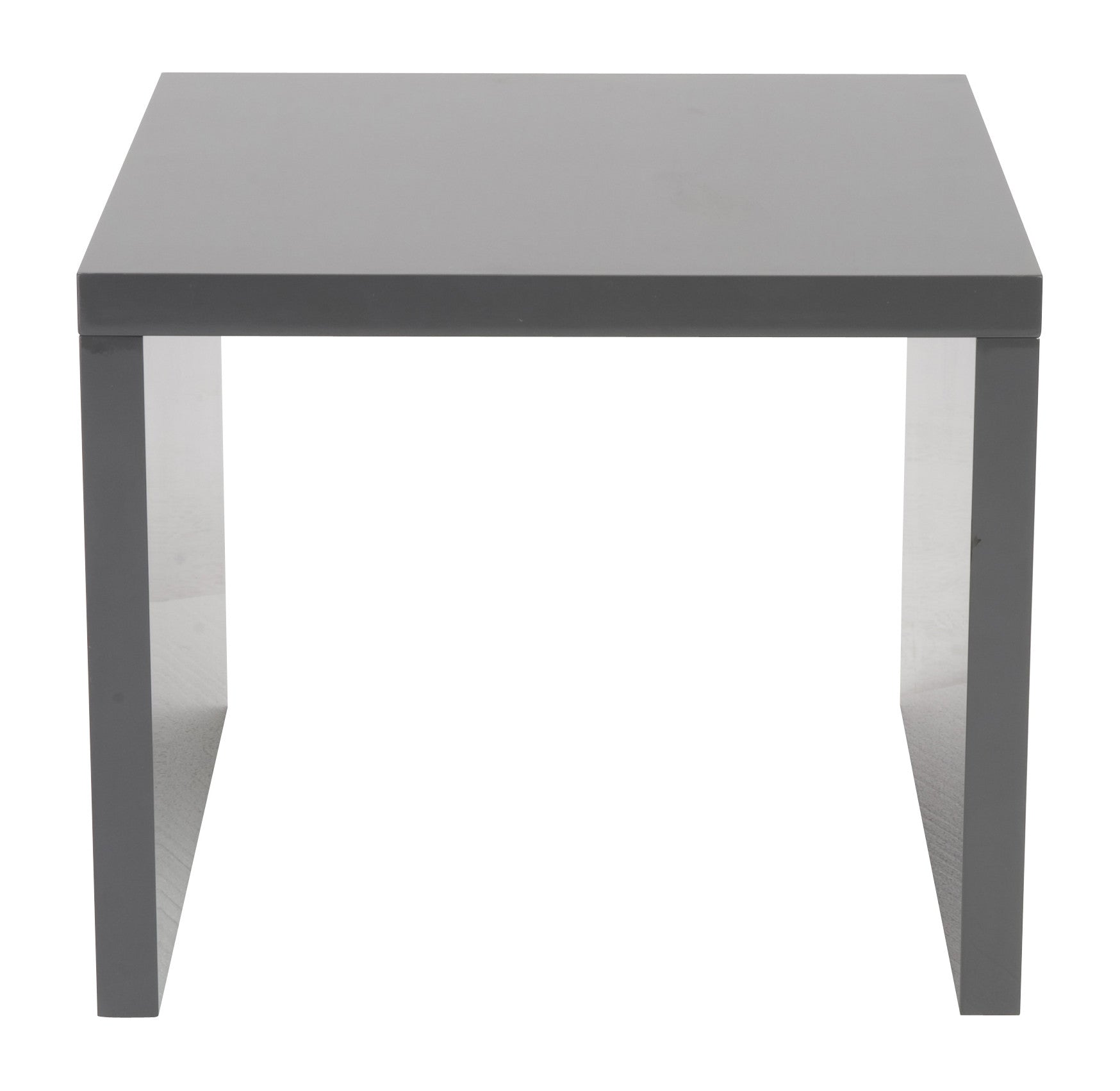 Able Side Table Gray Lacquer