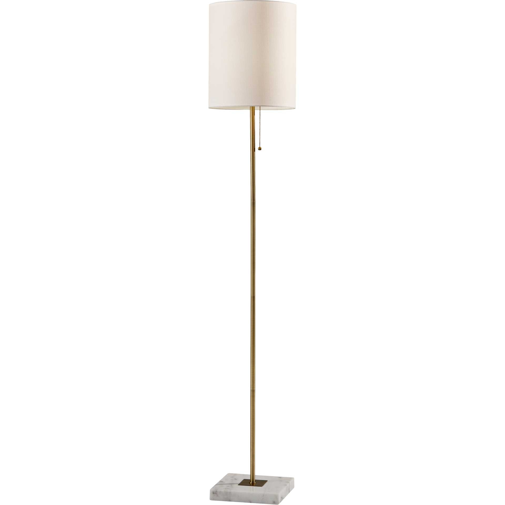 Fife Floor Lamp Antique Brass
