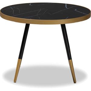 Seattle Marble/Metal Coffee Table Black/Gold