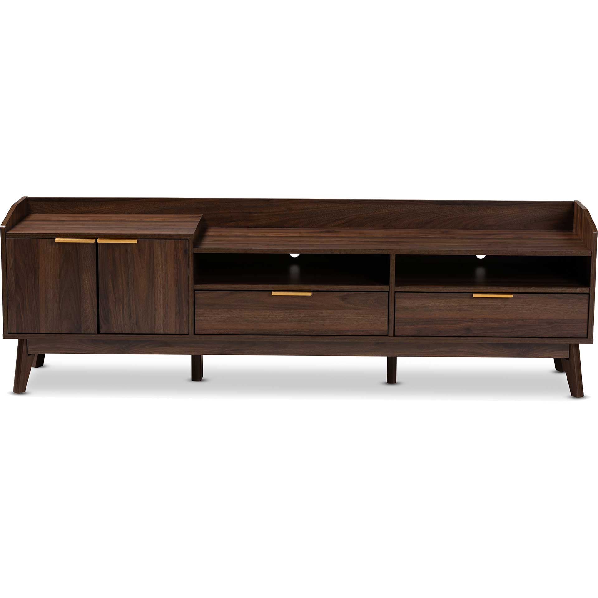 Leara 2-Drawer TV Stand Walnut