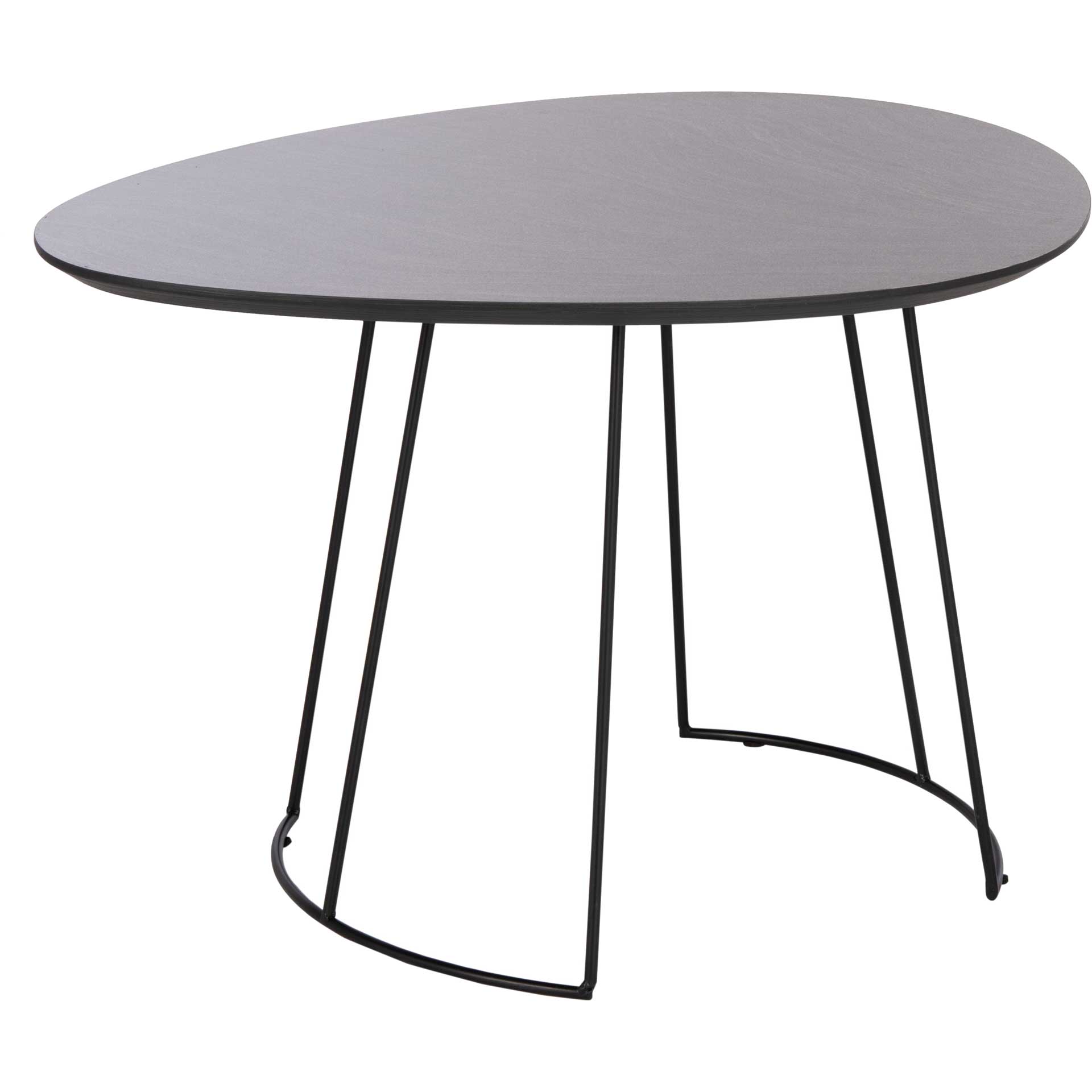 Bria Side Table Dark Gray/Black