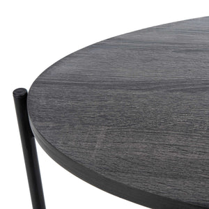 Svaha Side Table Dark Gray Oak/Black