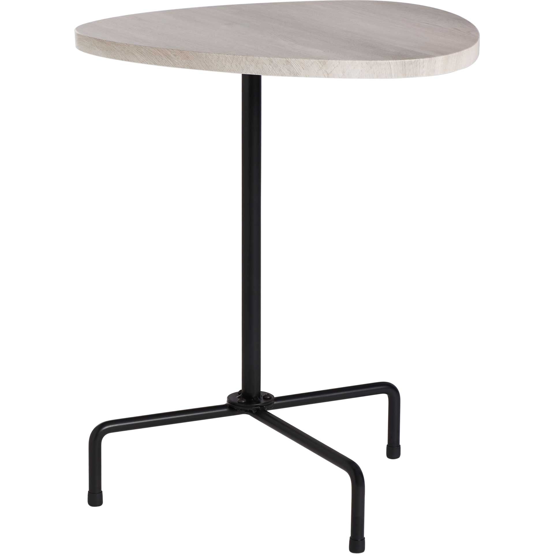 Beningo Tripod Side Table Light Gray Oak/Black