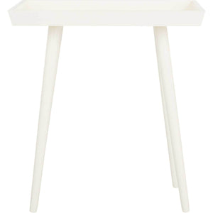 Norah Tray Accent Table Distressed White