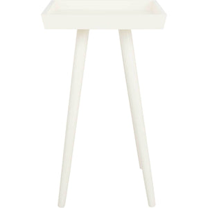 Norah Tray Accent Table Distressed White