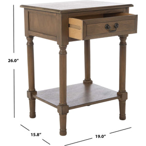 Whalen 1 Drawer Accent Table Brown