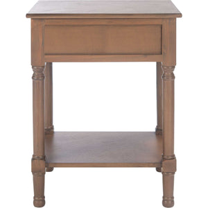 Alessa 1 Drawer Accent Table Brown