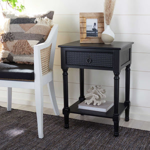 Hale 1 Drawer Accent Table Black