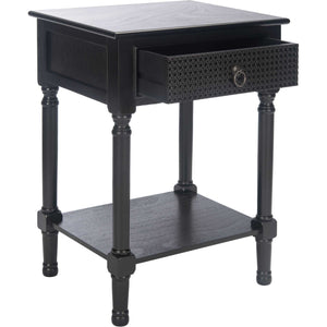 Hale 1 Drawer Accent Table Black